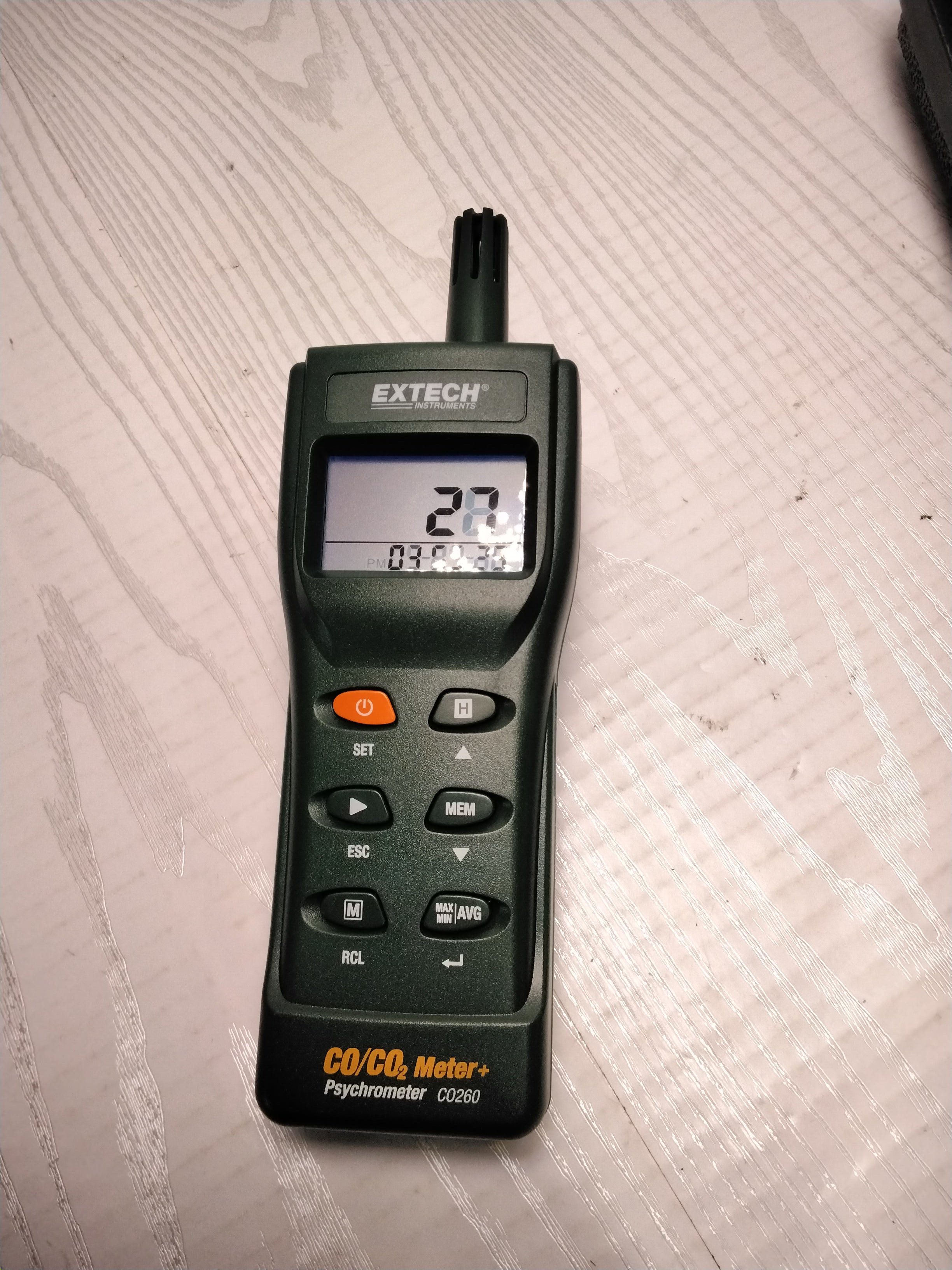 Extech CO260 Indoor Air Quality CO/CO2 Meter *FOR PARTS/READ* (7887253111022)